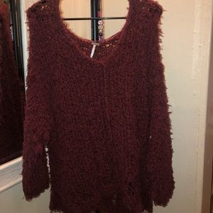 Maroon FreePeople Sweater